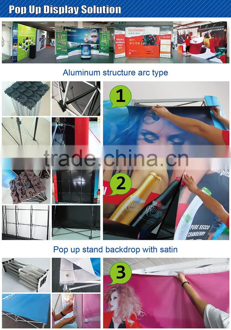 Tension fabric display,portable trade show wall,custom backdrop display D-0624
