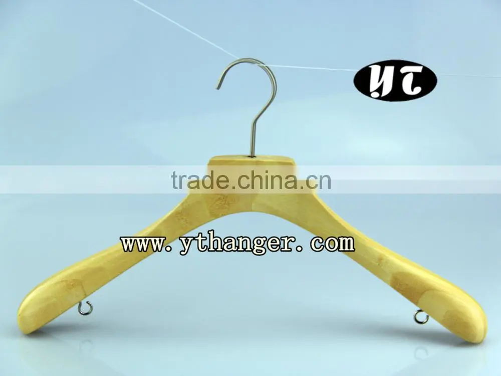 Natural Handcraft Non-slip Wooden Hangers for Clothes
