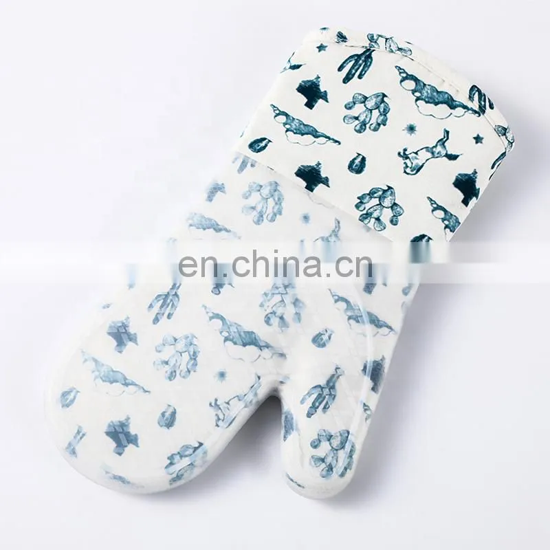 Heat Resistant Silicone Oven Mitt Microwave Mitts Custom for Kitchen Cooking