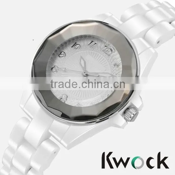 Fashion jewelry ceramic white ceramic watches top brand ceramic watch made in china
