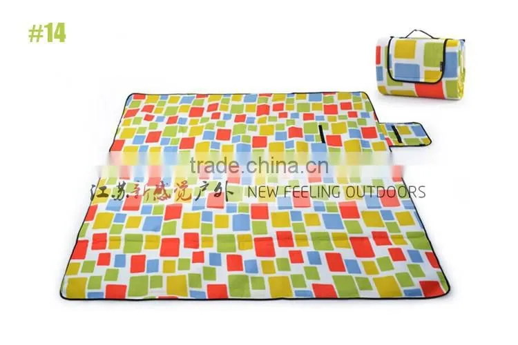 Foldable Polyester Fleece Aluminum Film Back Waterproof Outdoor Mattress 2mx2m