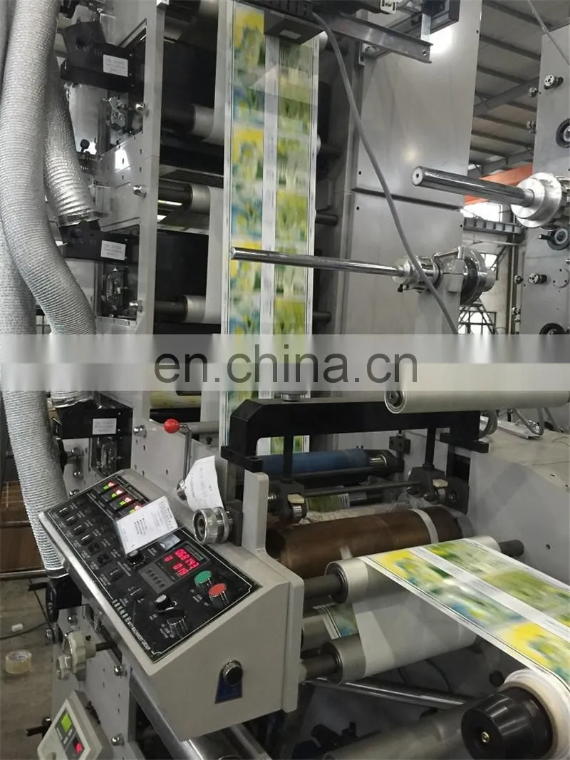 UTR320-5 5 Five Color Automatic LED UV Oven Autoadhesive Sticker Flexo Printing Machine, Self Adhesive Bear Wine Label Printer