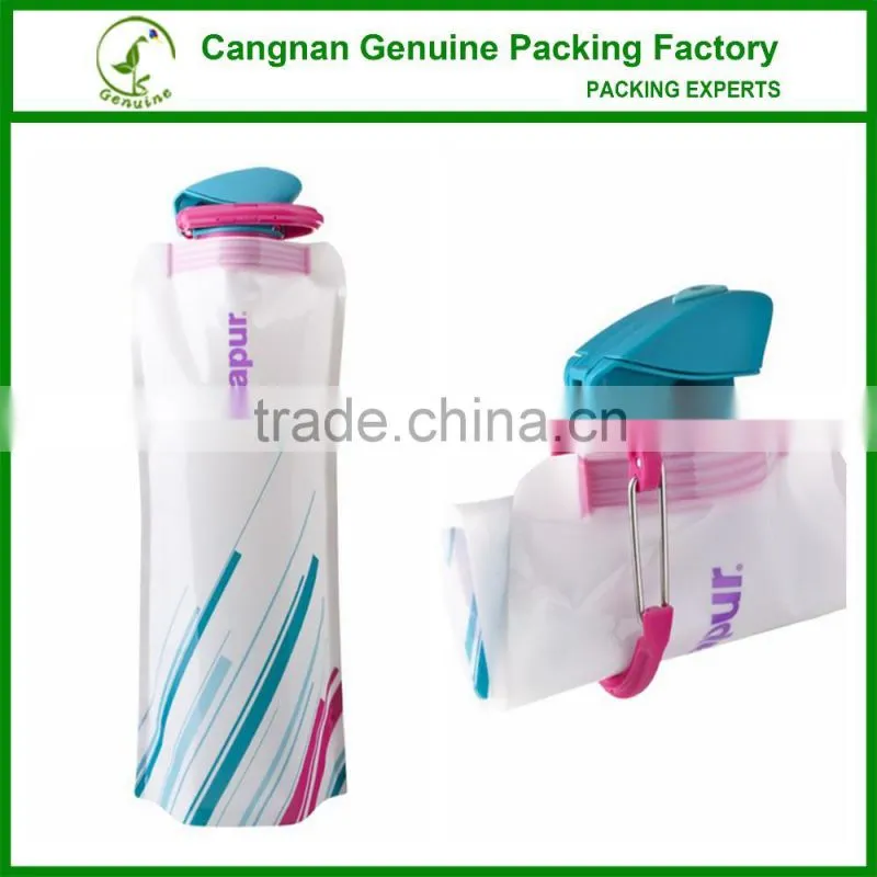 700ml outdoor sport collapsible water bottle with BPA free