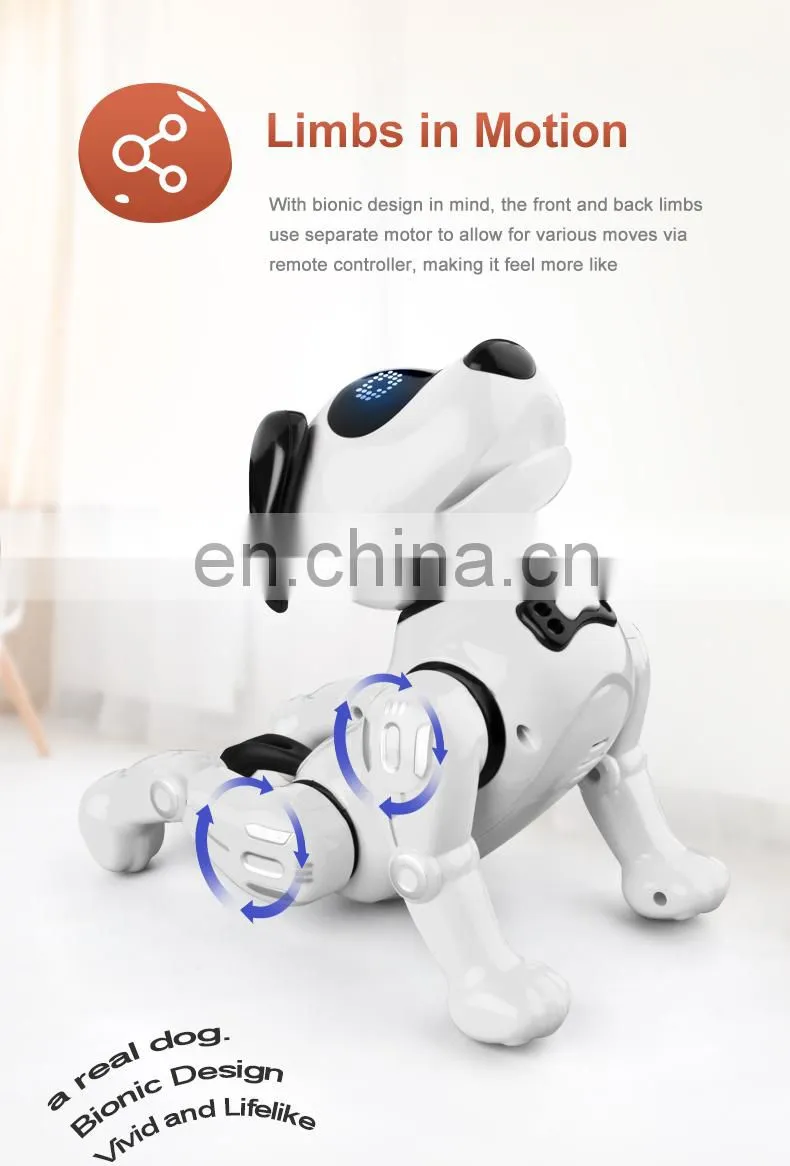 2022 New RC Robot JJRC R19 Intelligent Toy Interactive Singing Storytelling Remote Control Robot Dog Gift For Kids