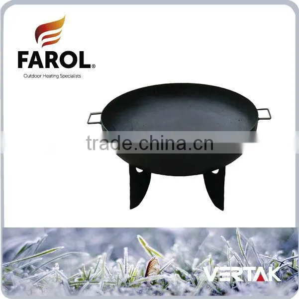 Glass fire pit