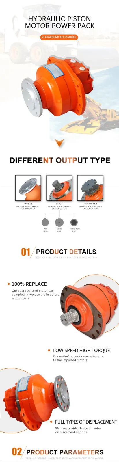Poclain Series MS05 MSE05 Hydraulic Motor with Dual Speed Control Slow Speed High Torque