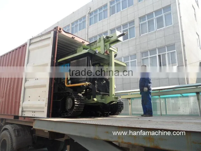 Durable at worksite!!HF485Y crawler type practical water well drilling rig