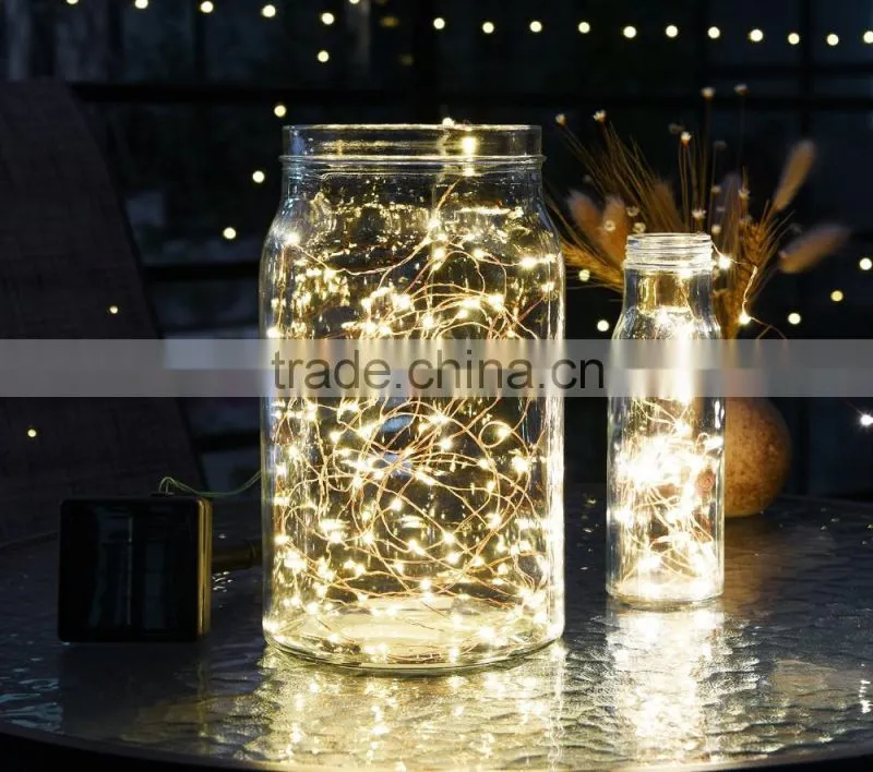 LED Solar Powered Starry String Light Copper Wire Lights Lighting
