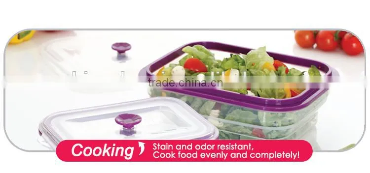 1.5L (1500ml ) Silicone food container , Platinum silicone, Foldable, Non-stick,