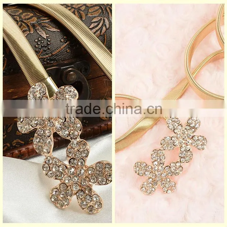 Stainless steel body jewelry fancy dubai gold waist chain belly chains