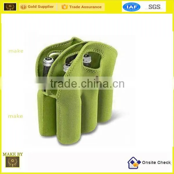 wholesale 6 pack beer freezable cooler holder with straps