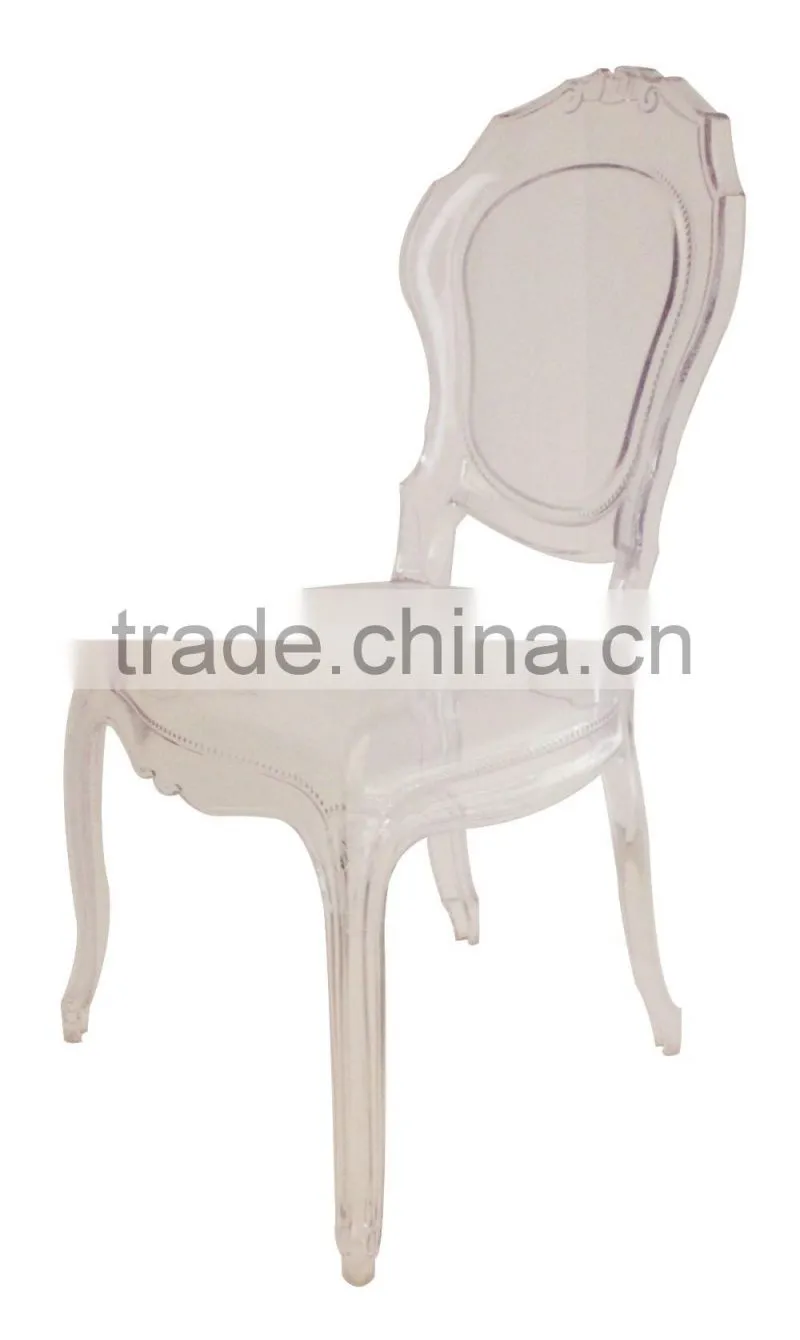 Modern Leisure dining clear resin bella plastic chairs