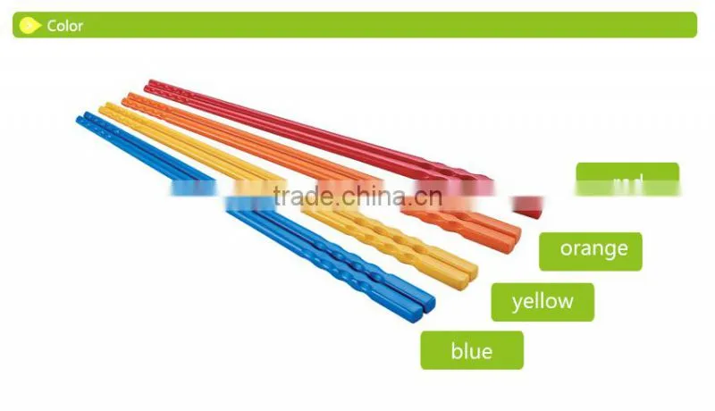 D698 many color chinese style plastic chopsticks(4 pairs)