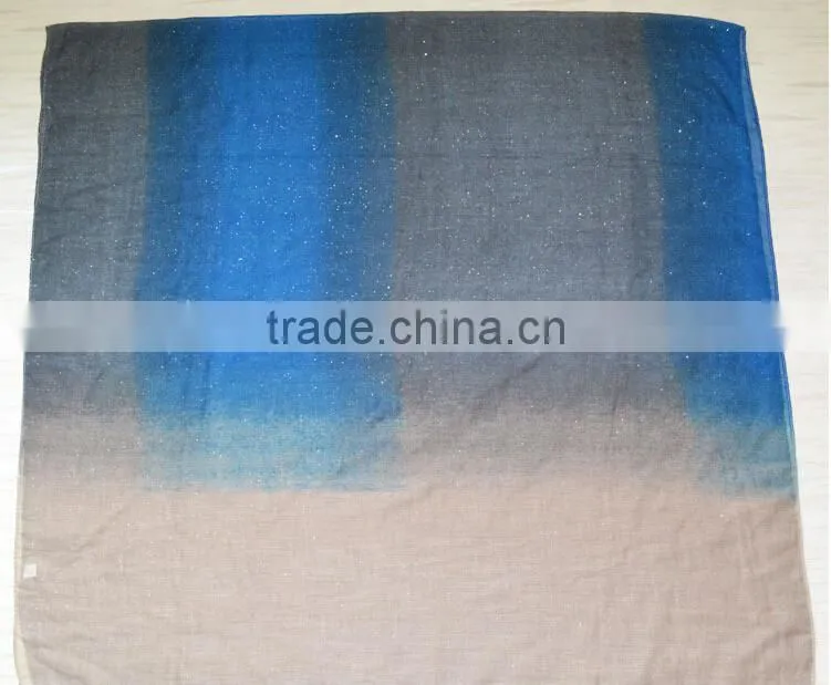 Wholesale New Design Autumn Fashion Gradient Cotton Glitter Woman Shawl