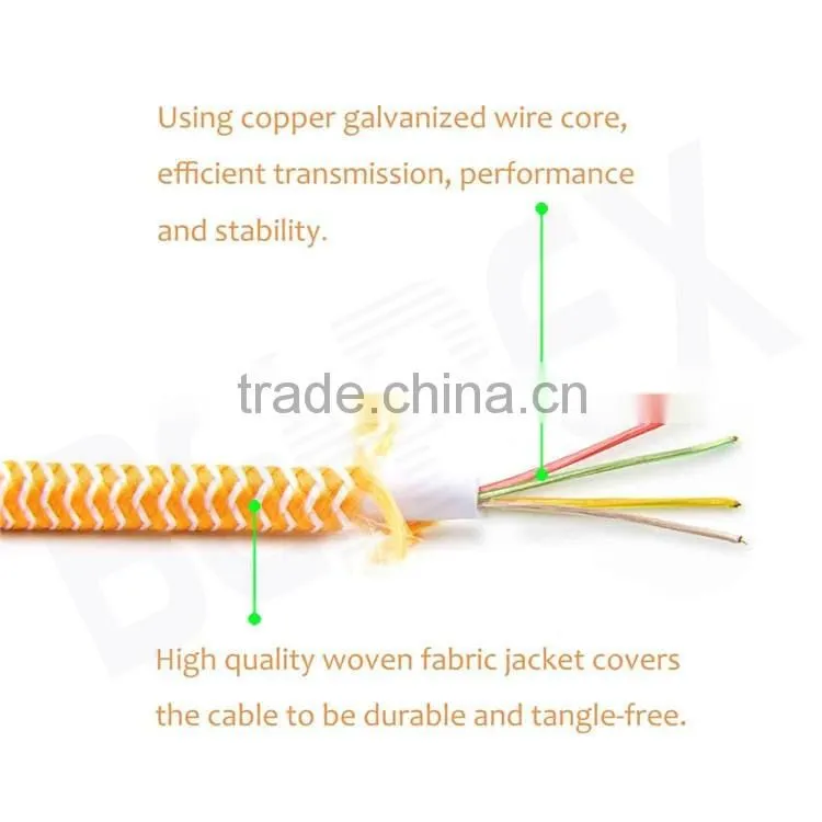 Angled Micro USB 2.0 Sync Charge Data Cable for Android