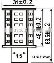 10-30V DC 5W LED High Intensity BAY15d navigation lights