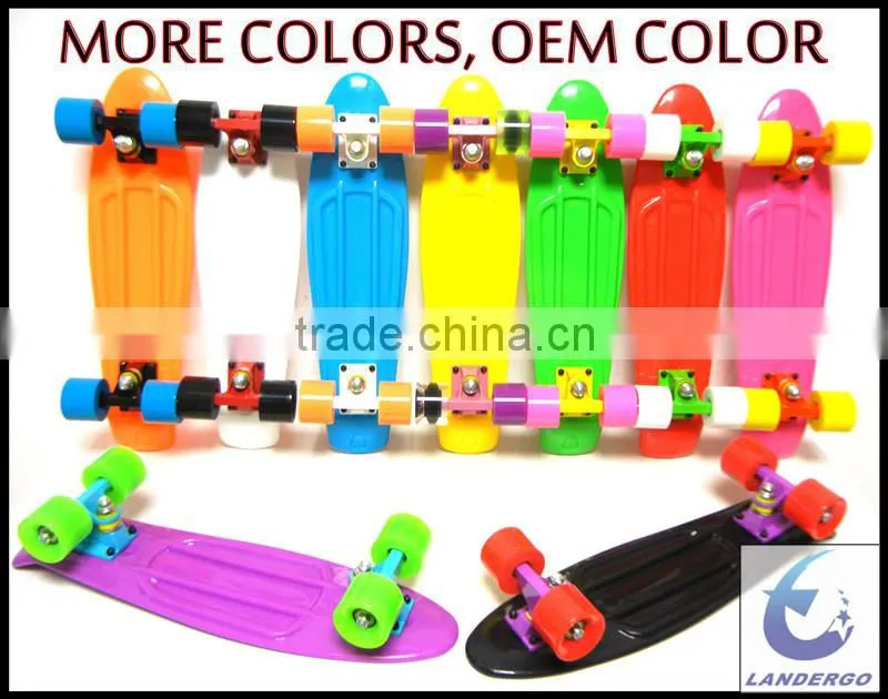 Landergo CE SGS Approved Replica Plastic Skateboard With Original Design