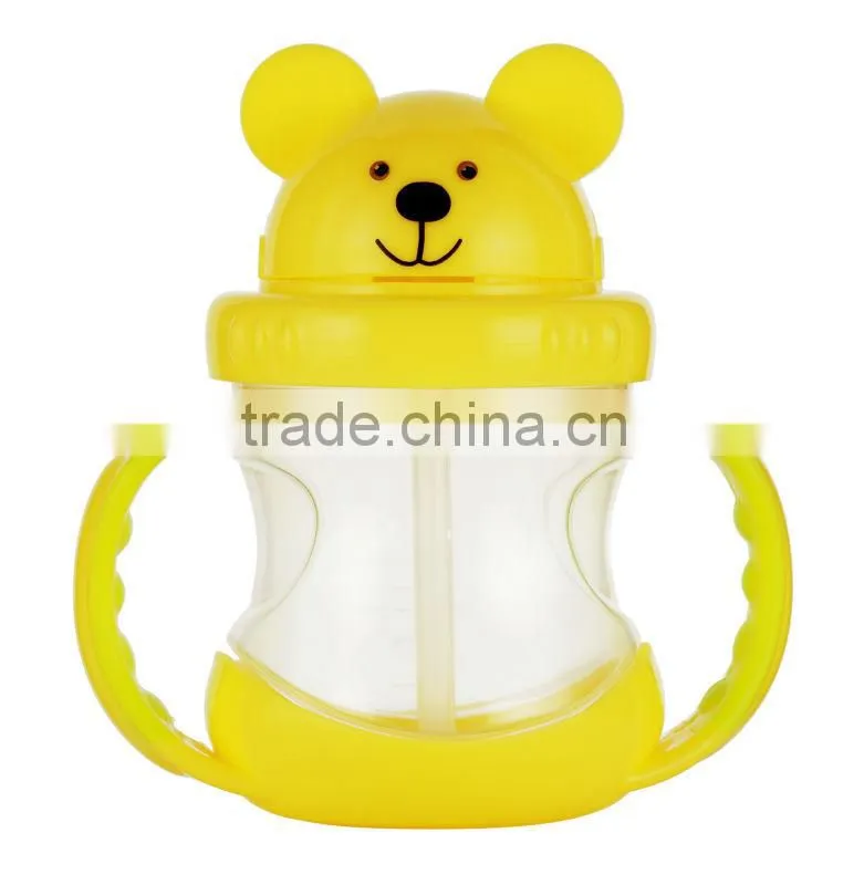 new design baby product kids cup plastic cute ideas easily bears drinking bottle,korea innovative products baby cups