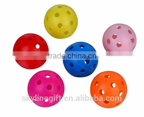 PP/PE/EVA plastic sports pickleball, team sports pickleball balls