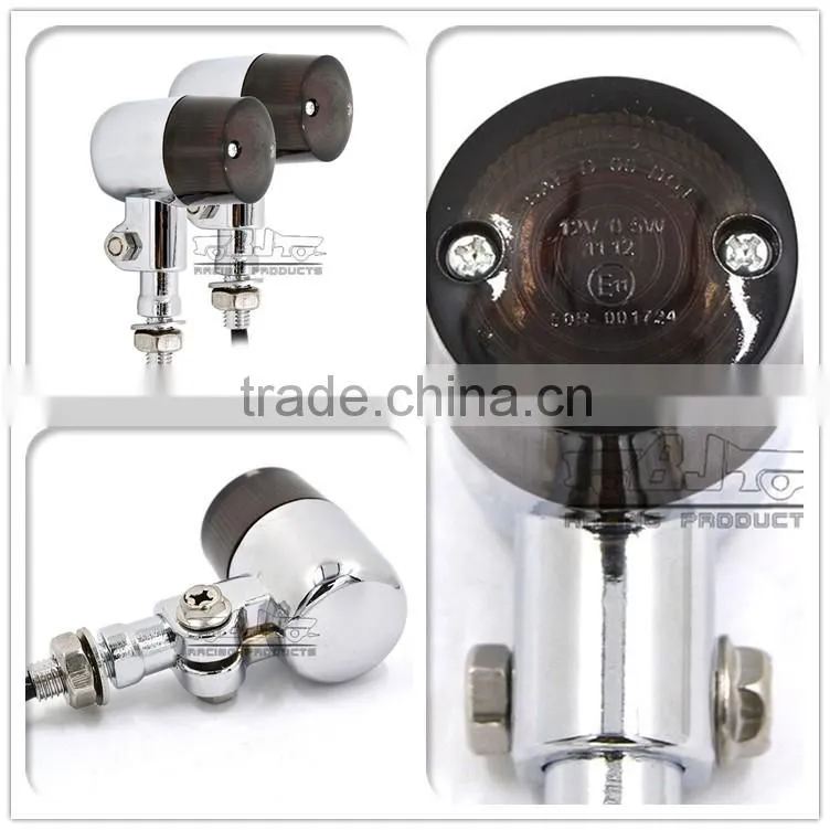 BJ-SL-061 High Quality Ultra bright Universal E-Mark Aluminum Chrome Housing LED Motorcycle Signal Light