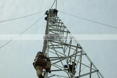 Self supporting galvanized guard steel towers