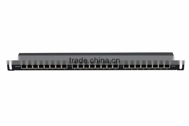 24 ports FTP CAT5e patch panel with LED Light, easy to detect rj45 type