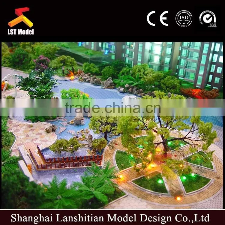 Architectural 3D modeling with led lights, residential model making architecture