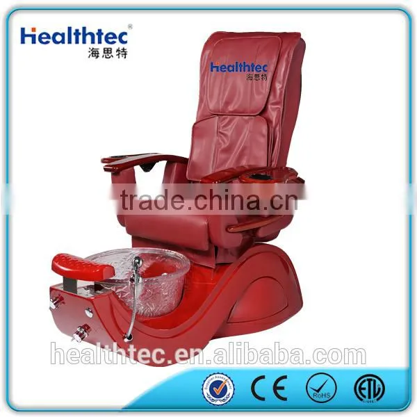 2016 Morden Wooden armrest salon foot spa equipment reclining chair