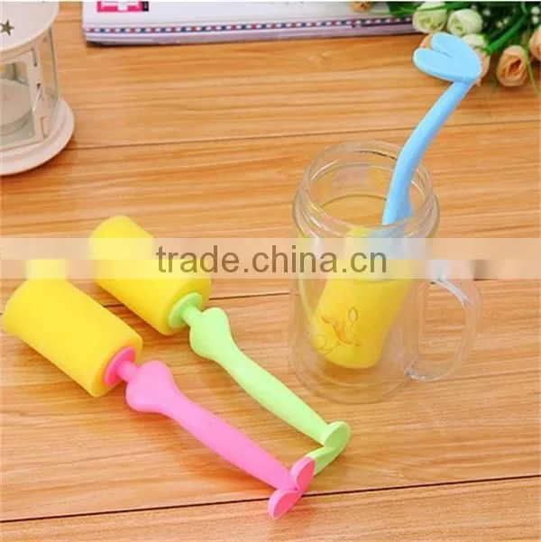 M059 Interesting cartoon washing brush sponge Clean cup brush glass brush