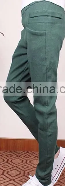 Ladies casual pants Fashion women spring and autumn thin stitching foot Leggings pencil trousers casual pants women