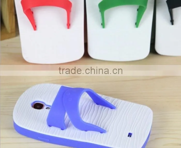 2013 Newest Slipper Style Silicone Lighter Funny Mobile Phone Cases for Sumsung note2/n7100 "11"
