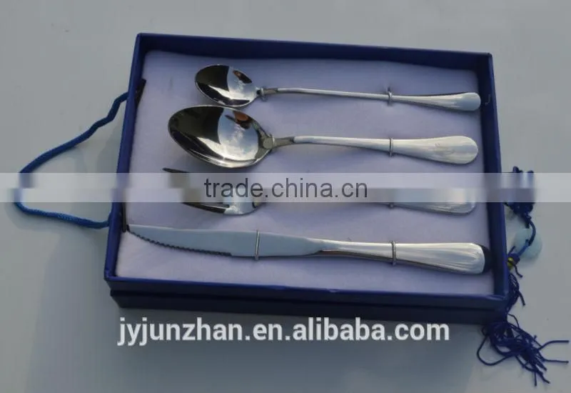 Gift cutlery, Gift box packing stainless steel cutlery sets with low price and high quality