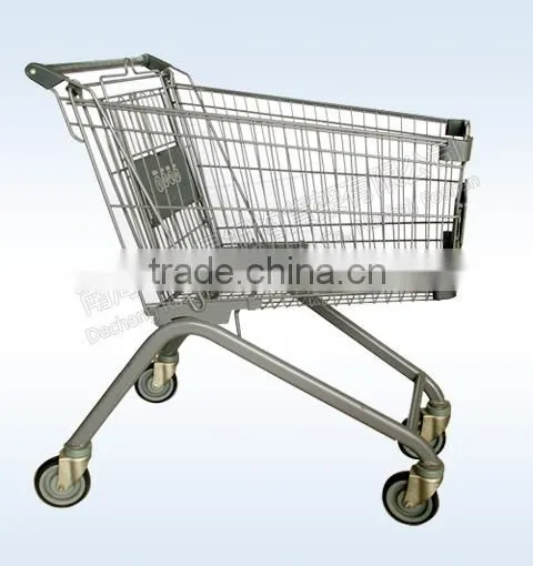 Dachang Factory Shopping Trolley 90/100/130/180 Litre Powder coating or Chrome Plating with baby chair