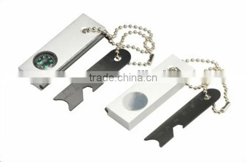 wood round handle fire starter with rod stick