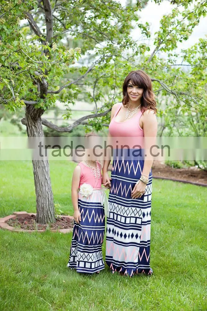 Mom and baby simple dresses for girls, fancy dresses for girls, hot sale item baby clothes wholesale