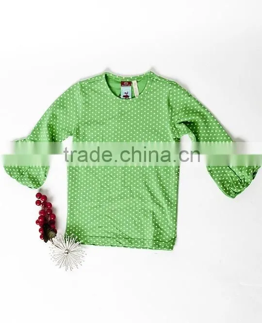 Cotton stripes Hot Sale Kids Shirts Lovely girls T shirts vertical stripes long sleeves t shirt kids