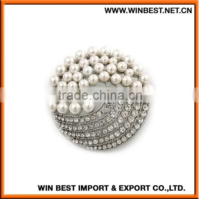 Wholesale new products leaf shape brooches, luxury brooch,rhinestone wedding brooches