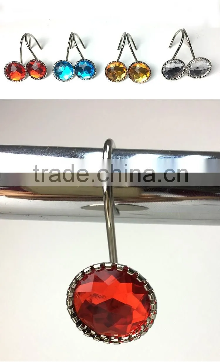 Shower Curtain Hooks/Acrylic shower curtain rings/colorful acrylic rings