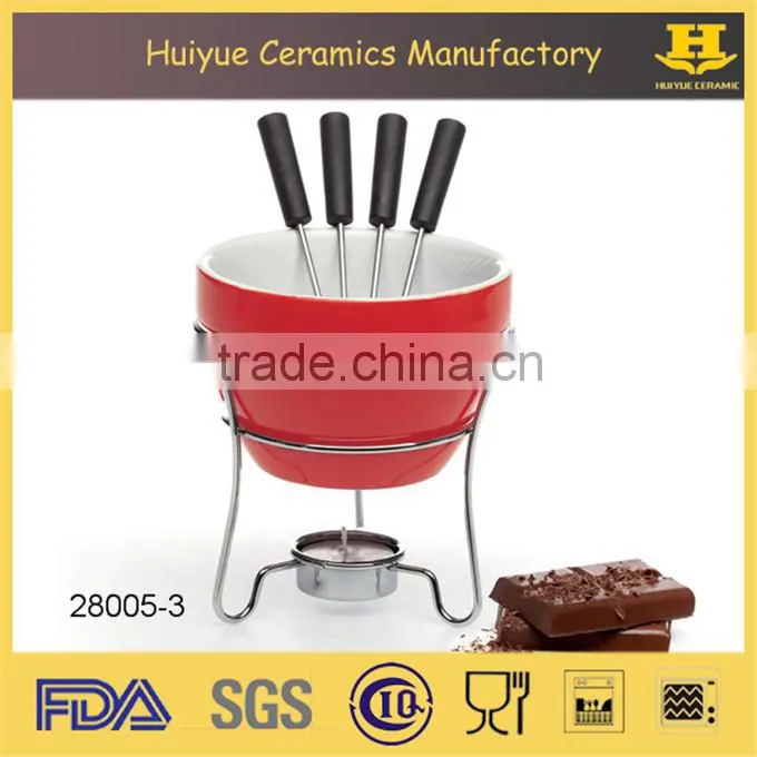 ceramic hot pot, chocolate hot pot