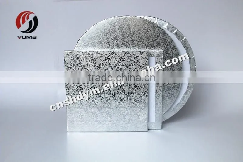 rectangle high quality foil corrugated cake drums