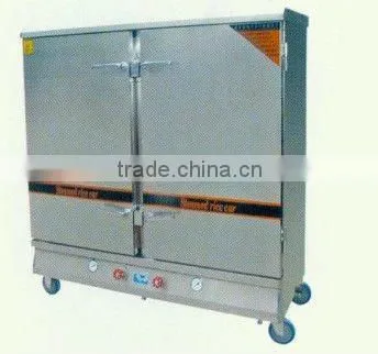 Stainless steel double door steam rice machine/steaming cars