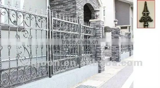 newest modern wrought iron garden border fence