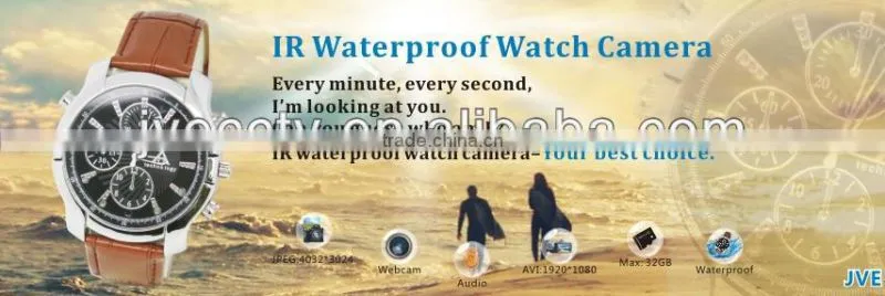 JVE-3105G IR waterproof watch camera IR night vision camera high quality dvr