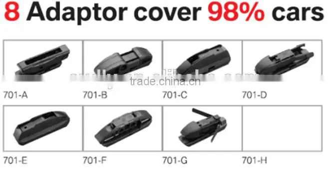 Customized Car Windshield Wiper Blade with Insert Molding Integrates Rubber and Metal Parts