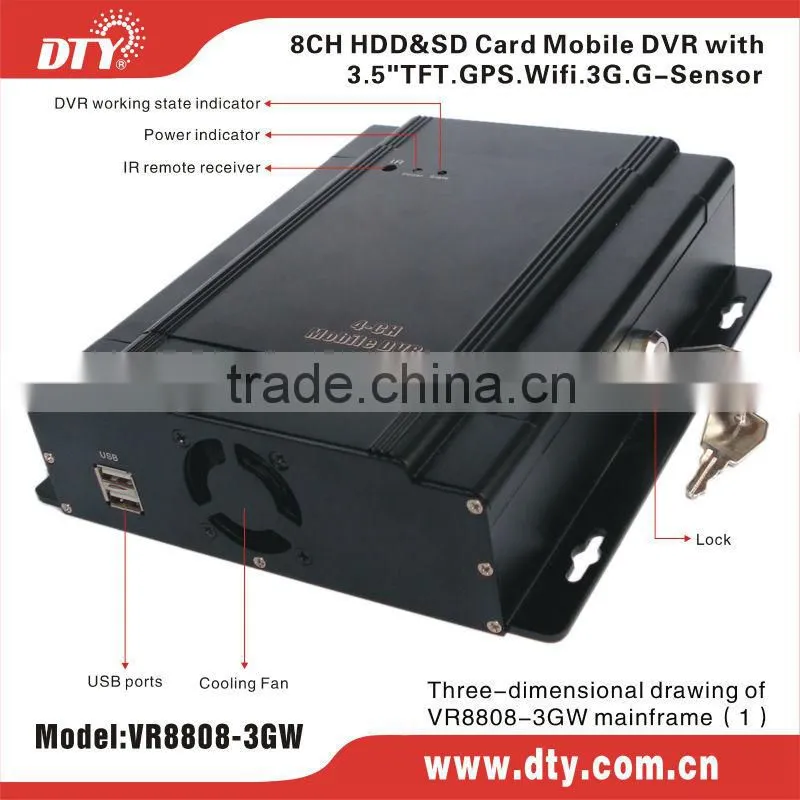 2014 top sale 8 ch home wifi dvr,VR8808-3gw