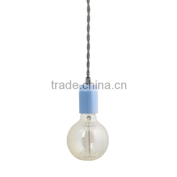 Colorful Pendant Lamp Cord Set Metal Hanging Light