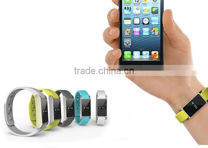 2014 New Waterproof Smart Bracelet Bluetooth Health Wristband with APP Sync Pedometer Sleep Tracing