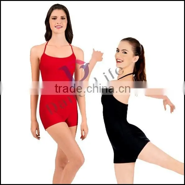 A2622 Shorty Halter Unitards women spandex sexy unitard wholesale ballet dance unitards ballet unitards