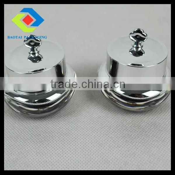 Crown Shape Red Small 10G Acrylic Jar for Cosmetic Make Up,Travel Size MIni Lovely Jar