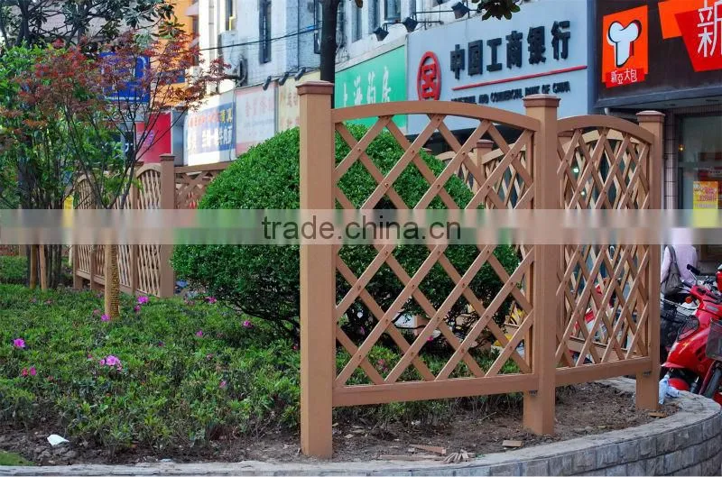 WPC CE certification wooden fence panels sale